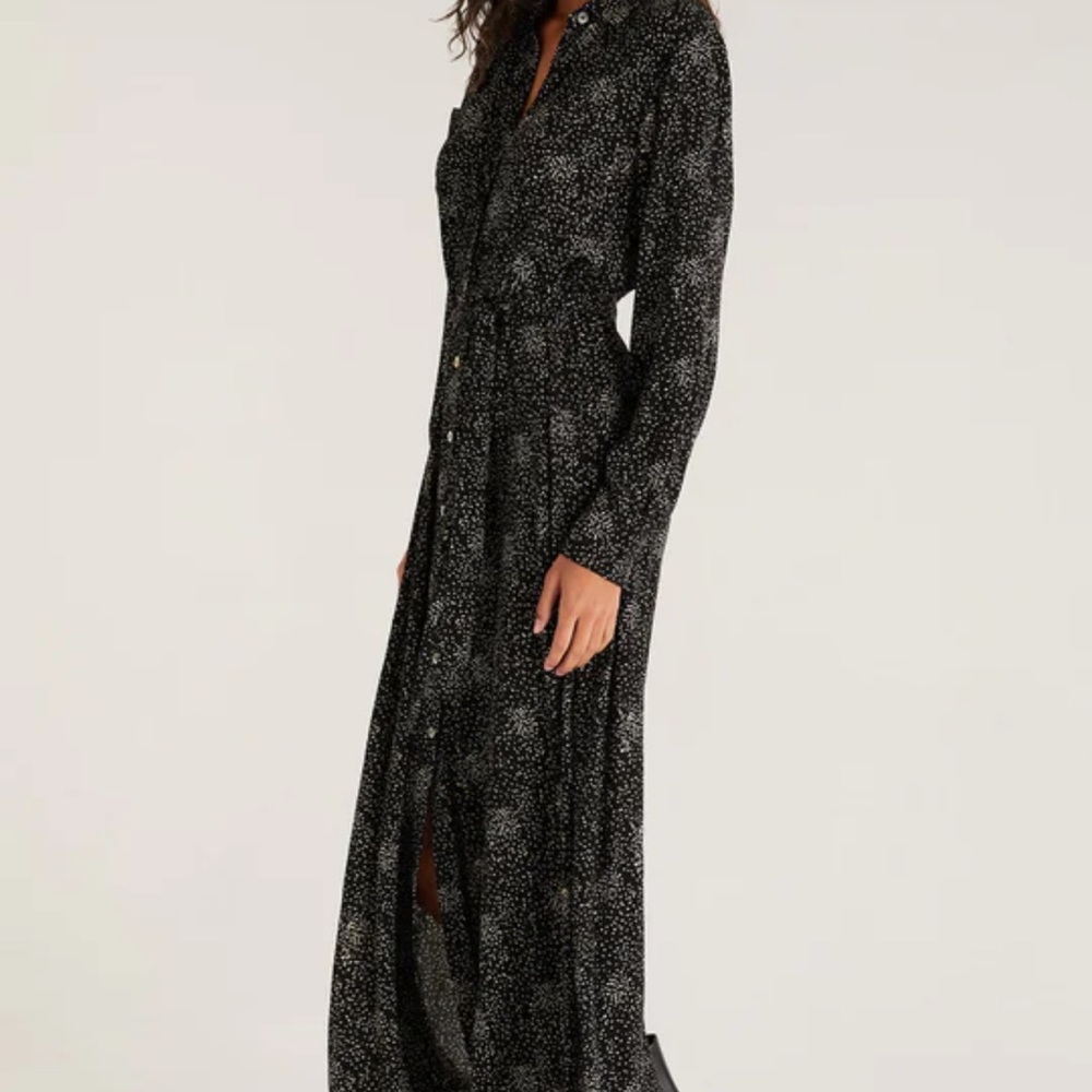 Z Supply Phoenix Dot Midi Dress L New NWT - Picture 7 of 8
